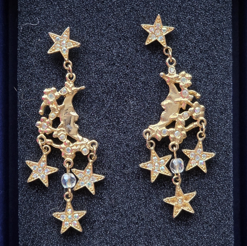Kirks Folly Moon And Star EARRINGS